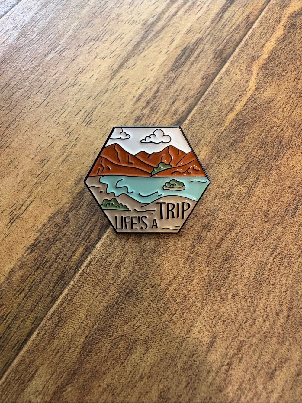 Life’s A Trip Outdoor Nature-Themed Pin